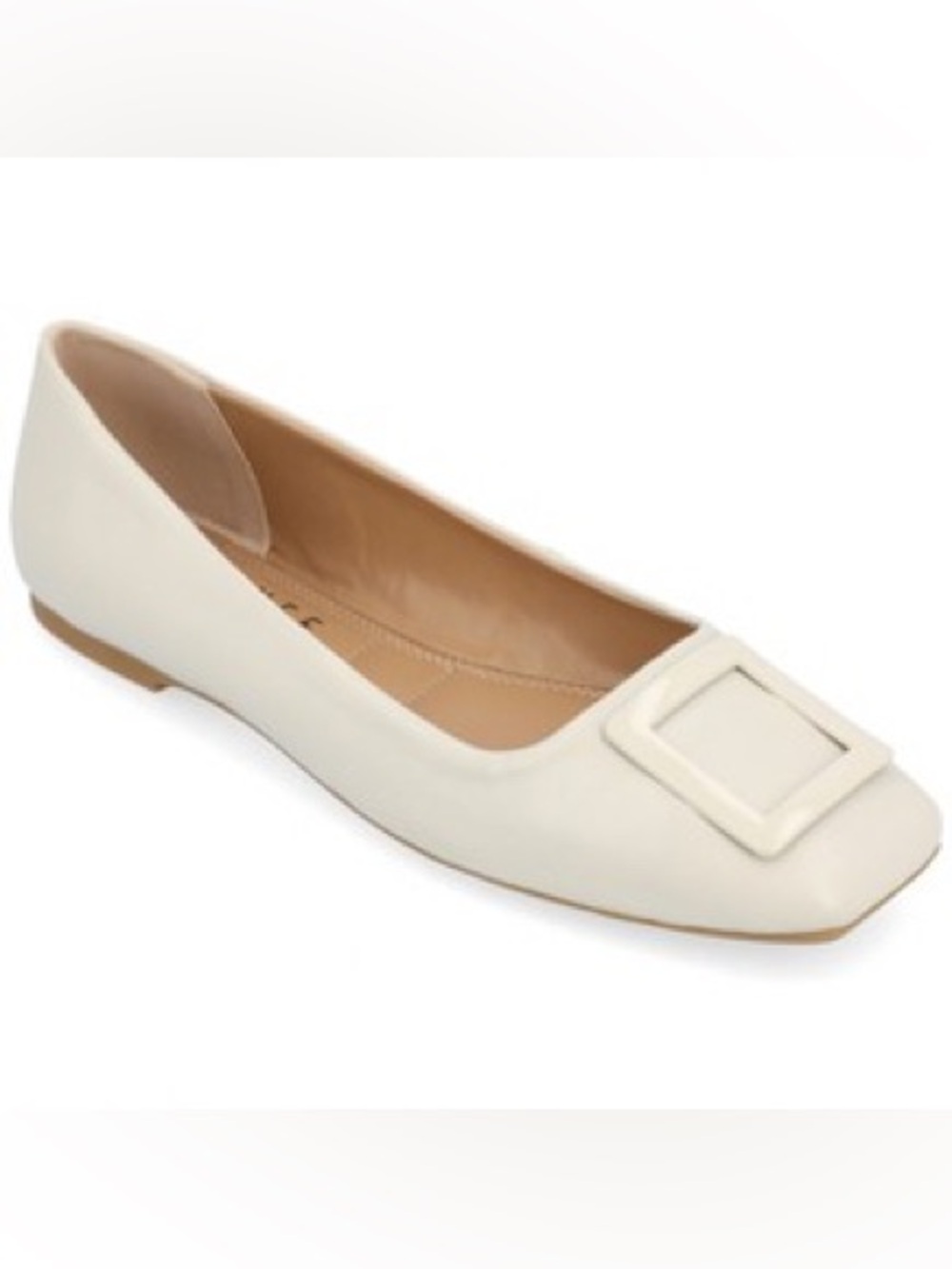 Journee Collection Women's Zimia Buckle Square Toe Ballet Flats- Size 9